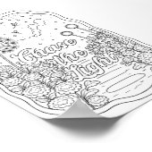 Chase the Light Title Coloring Page Poster (Ecke)