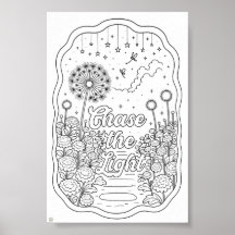 Chase the Light Title Coloring Page