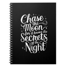 Chase the Moon Notebook (Noir)
