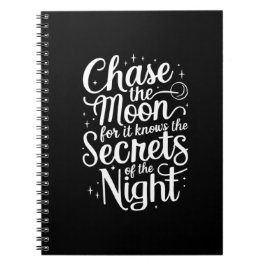 Chase the Moon Notebook (Noir) Notizblock