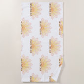 Chase The Sun Mandala Rays Art Strandtuch (Vorderseite)