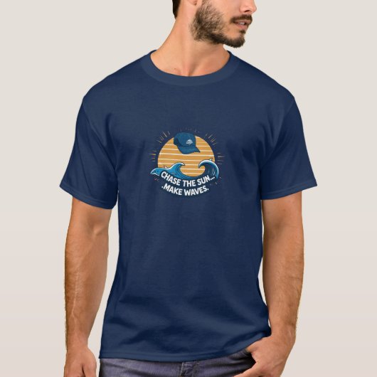 Chase the Sun - Ride the Waves Graphic T-Shirt for (Vorderseite)