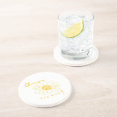 "Chase the Sun" Sunflower Stone Coaster Getränkeuntersetzer (Seite)
