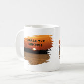 Chase the Sunrise Kaffeetasse (Vorderseite Links)
