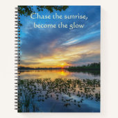 Chase The Sunrise Lake  Notizblock (Vorderseite)