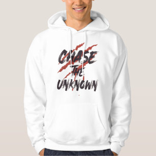 Chase The Unknown– Urbane Grunge Streetwear Grafik Hoodie