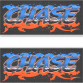 Chase Vorname Name Graffiti Aufkleber Sticker (Vorderseite)