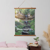 Chase Waterfall Wandteppich Mit Holzrahmen (Schlafzimmer)