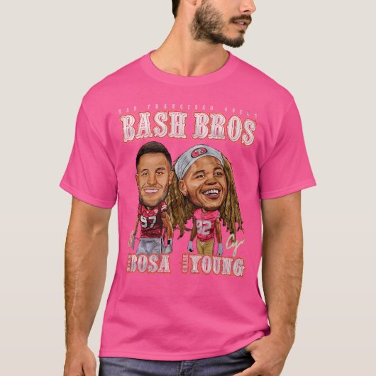 Chase Young Nick Bosa San Francisco Bash Bros T-Shirt (Vorderseite)