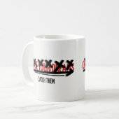 Chase Your Dreams Catch Them Motivational Quote Kaffeetasse (Vorderseite Links)