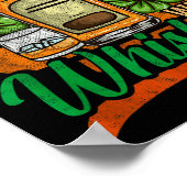 Chase Your Dreams With Whiskey I Funny St. Patrick Poster (Ecke)