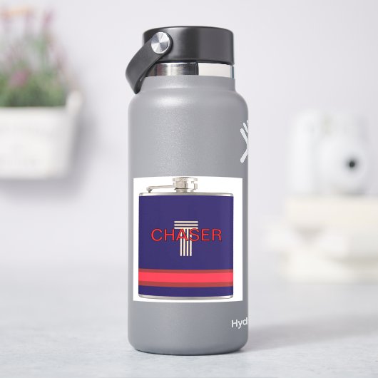 Chaser Fun Navy Aufkleber (HydroFlask)