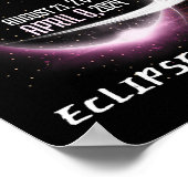 Chaser Solar Eclipse 2024 Funny zweimal im Leben Poster (Ecke)