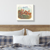 Chasers Vintages Pferderennen Leinwanddruck (Insitu (Schlafzimmer))