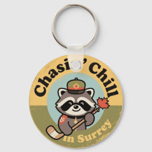 Chasin' Chill Surrey mit einem coolen Waschbären-M Schlüsselanhänger