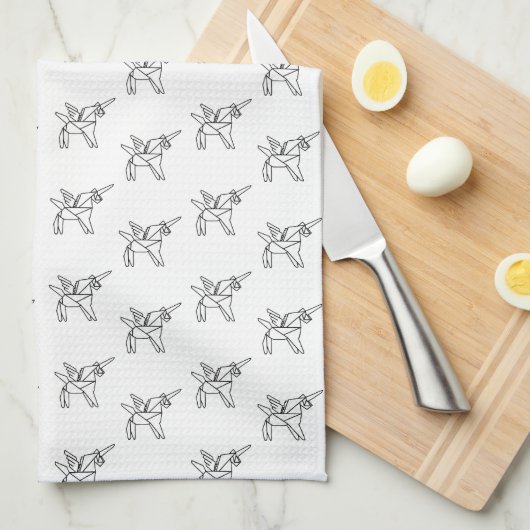 Chasin Einhorn-geometrisches Handtuch (Viertel Falte)