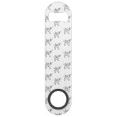 Chasin Einhorn-geometrisches Speedflaschenöffner (Vorderseite)