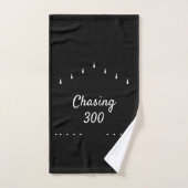 "Chasing 300" Bowling Ball Handtuch | Schwarz (Handtuch)