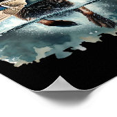 Chasing Bands Duck Hunting Poster (Ecke)