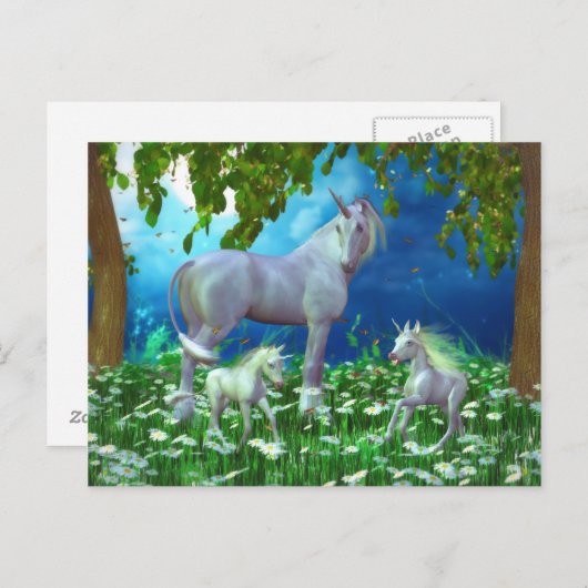 Chasing Butterfys Postcard Postkarte (Vorne/Hinten)