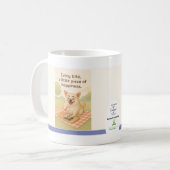 Chasing Happiness Dog Lover Mug by Tina Tran Kaffeetasse (Vorderseite Links)