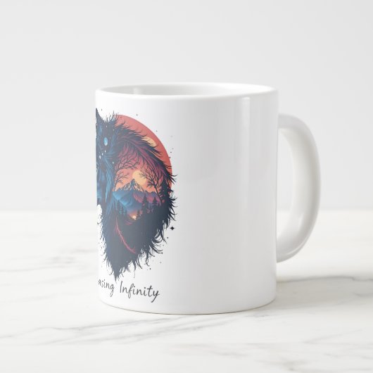Chasing Infinity Jumbo-Tasse (Vorderseite Rechts)