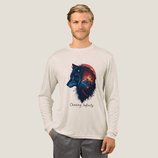 Chasing Infinity Tri-Blend Shirt (Volle Vorderseite)