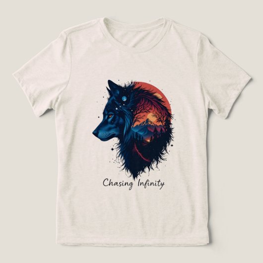 Chasing Infinity Tri-Blend Shirt (Design Vorderseite)