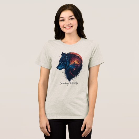 Chasing Infinity Tri-Blend Shirt (Vorderseite voll)