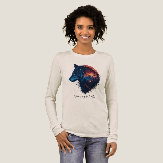 Chasing Infinity Tri-Blend Shirt (Volle Vorderseite)