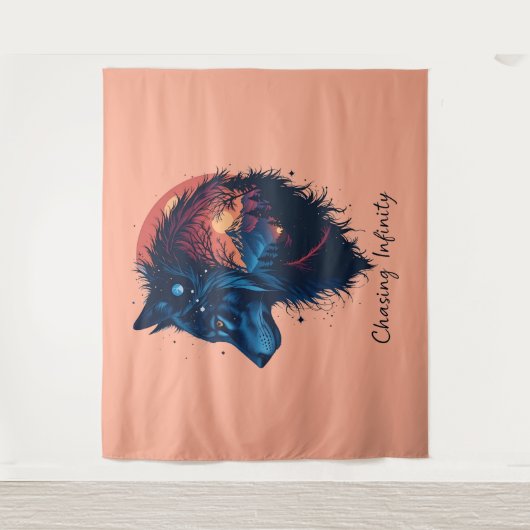 Chasing Infinity Wandteppich (Vorderseite)