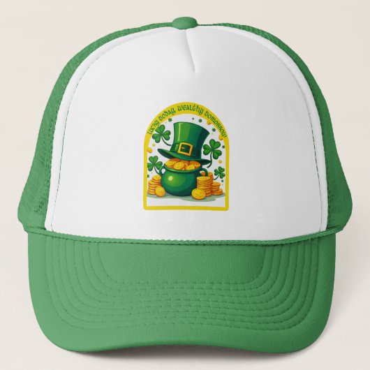 Chasing Luck Catching Cash St Patrick’s - boné Truckerkappe (Vorderseite)