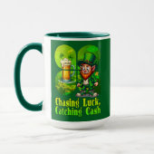 Chasing Luck Catching Cash St Patrick’s - caneca Tasse (Links)