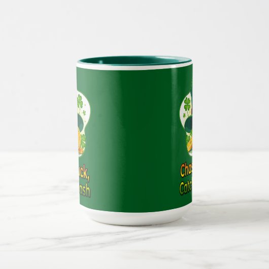 Chasing Luck Catching Cash St Patrick’s - caneca Tasse (Zentrum)