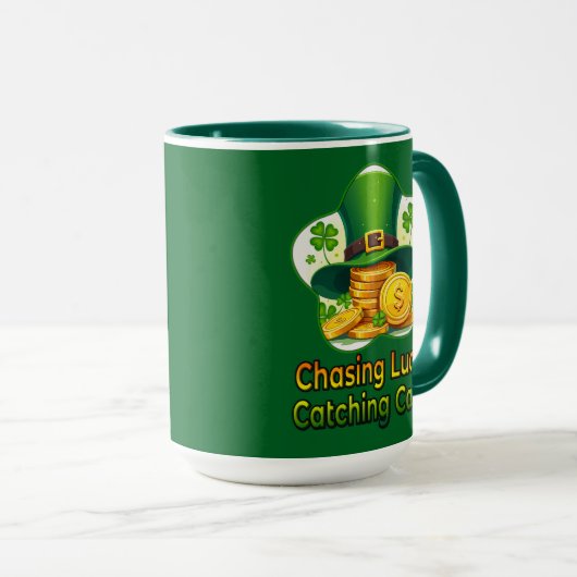 Chasing Luck Catching Cash St Patrick’s - caneca Tasse (VorderseiteRechts)