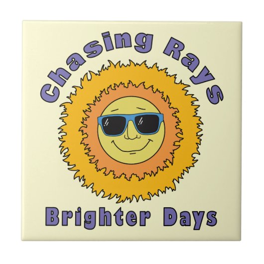 Chasing Rays Fliese (Vorderseite)