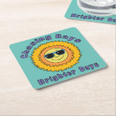 Chasing Rays Rechteckiger Pappuntersetzer (angewinkelt)