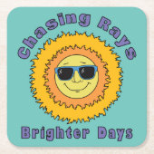 Chasing Rays Rechteckiger Pappuntersetzer (Vorderseite)