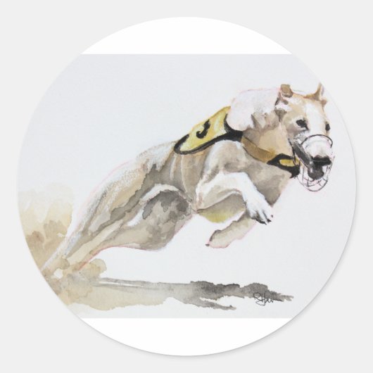 Chasing Rusty Runder Aufkleber (Vorderseite)