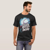 Chasing Shuttles Chasing Dreams Badminton Racquet T-Shirt (Vorne ganz)