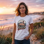 Chasing Sunsets Retro Ästhetik Damen T-Shirt
