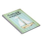 Chasing Sunshine Sailboat Notizblock (Rechte Seite)
