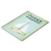 Chasing Sunshine Sailboat Notizblock (Linke Seite)