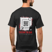 Chasing the Dark QR Code T-Shirt (Rückseite)