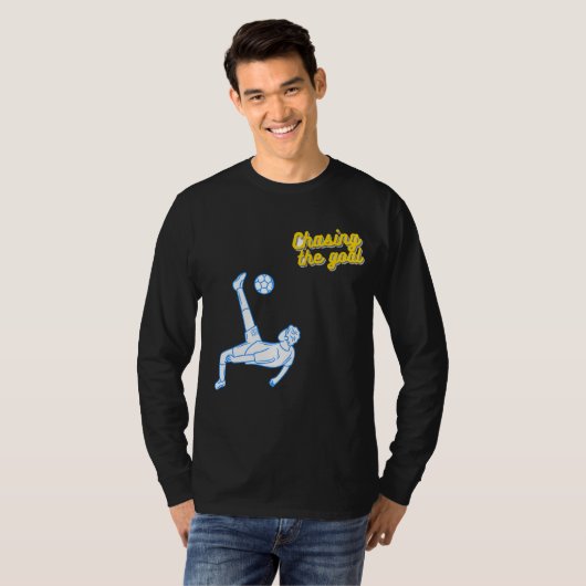 Chasing the Goal | Motivational Sports Design for T-Shirt (Vorne ganz)