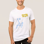 Chasing the Goal | Motivational Sports Design for Tri-Blend Shirt (Vorderseite)