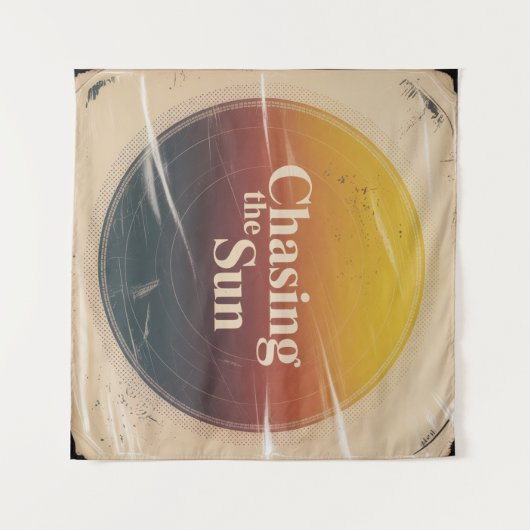 Chasing The Sun Wandteppich (Vorderseite (Horizontal))