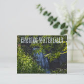Chasing Waterfall Blue Ridge Mountains N Carolina Postkarte (Stehend Vorderseite)