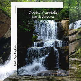 Chasing Waterfalls North Carolina Mountains Photo Postkarte