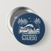 Chasing Waves at Waikiki Button (Vorne & Hinten)